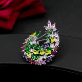 Luxury Zircon Large Earrings for Wedding Banquet