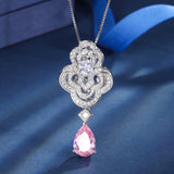 Colorful Treasure Pendant Necklace with Diamond M