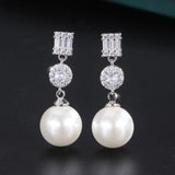 Gold-Plated Fritillaria Pearl Diamond Pendant