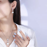 Gold-Plated Fritillaria Pearl Diamond Pendant