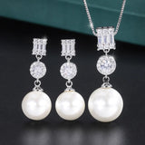 Gold-Plated Fritillaria Pearl Diamond Pendant