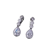 Japanese Royal Zircon Fairy 925 Silver Crystal Earrings