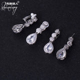 Japanese Royal Zircon Fairy 925 Silver Crystal Earrings