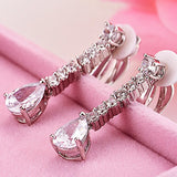Leisure Zircon Tassel Ear Clip for Non Earhole - Student Female