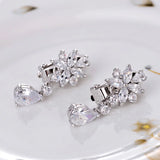 Liangya Beauty Zircon Tassel Earrings Girls Jewelry