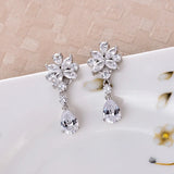 Liangya Beauty Zircon Tassel Earrings Girls Jewelry