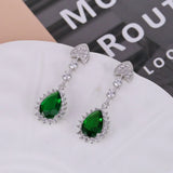 Liangya Beauty Zircon Earrings 925 Silver