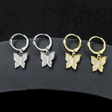 Zircon Butterfly Earrings for Women