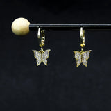 Zircon Butterfly Earrings for Women