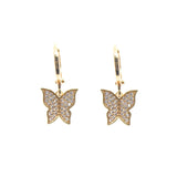 Zircon Butterfly Earrings for Women
