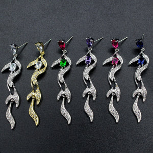 Liangya Beauty Leaf Earrings - Noble and Versatile Long Earring
