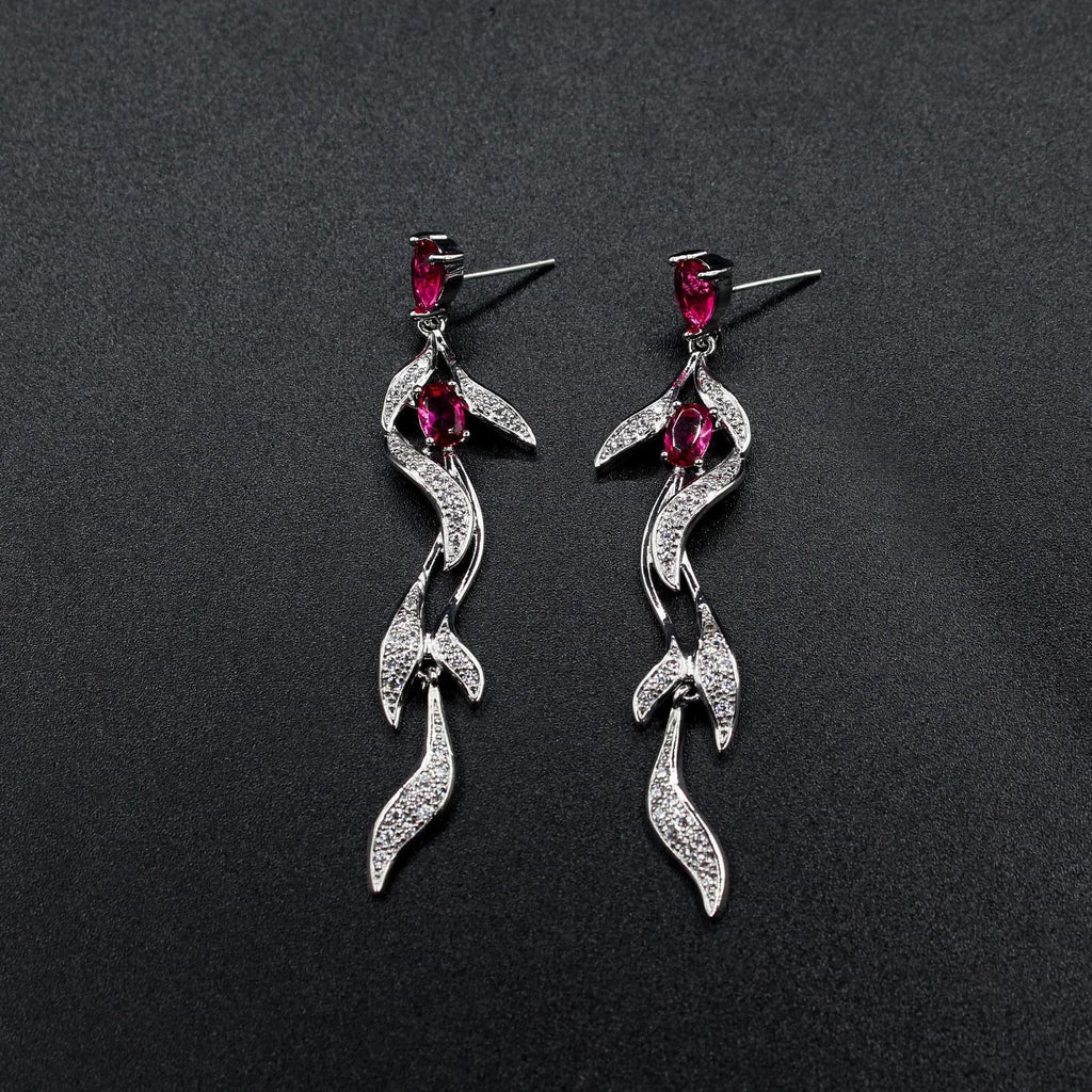 Liangya Beauty Leaf Earrings - Noble and Versatile Long Earring
