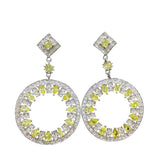Liangya Beauty Micro Zircon Earrings 925 Silver Wedding Dinner