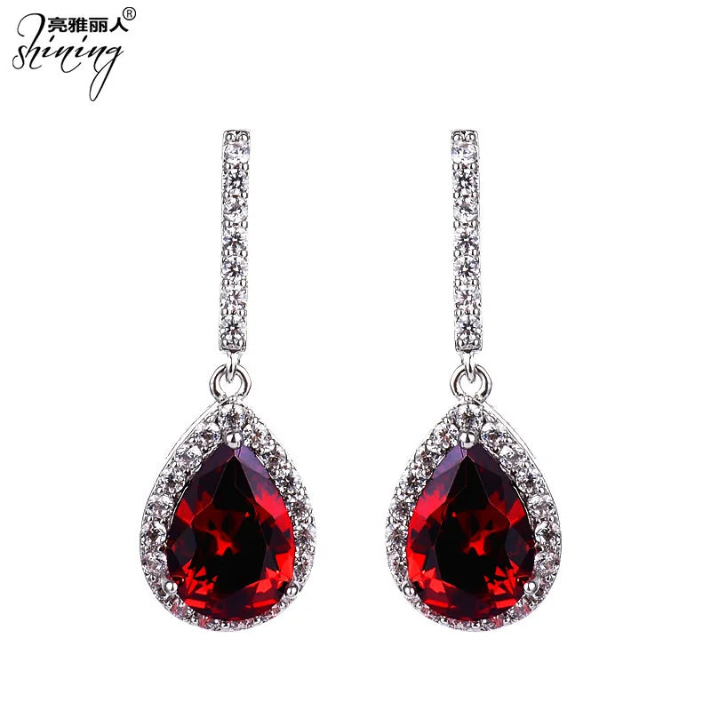 Liangya beauty tassel Zircon Earrings