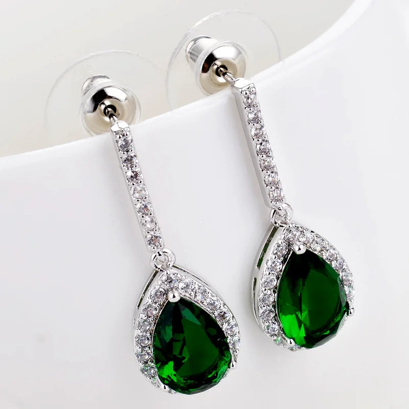 Liangya beauty tassel Zircon Earrings