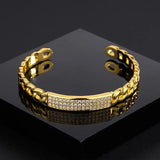 Sky Stars Micro Inlaid Bracelet with Diamond Openings
