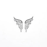 Angel Wing Diamond Necklace with Zirco