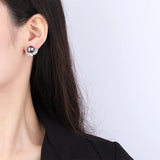 Jeweled Freshwater Shell Earrings, Flower Holders
