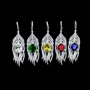 Zircon Tassel Earrings High-End Women's Jewelry