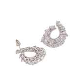 925 Silver Zircon Earrings, Personalized Flower Female Ins
