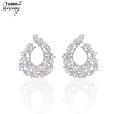 925 Silver Zircon Earrings, Personalized Flower Female Ins