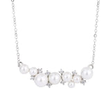 Natural Fritillaria Pendant Pearl Necklace