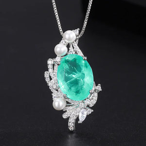 Classic Colorful Treasure Simulation Palai Ring Pendant Batch
