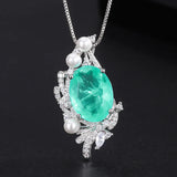 Classic Colorful Treasure Simulation Palai Ring Pendant Batch