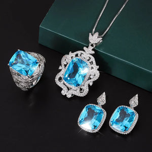 Topa Diamond Necklace Set - 12 16 Studs 12 * 14 Q