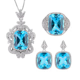 Topa Diamond Necklace Set - 12 16 Studs 12 * 14 Q