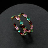KVK Ring Zircon 925 Silver Earrings