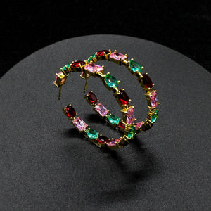 KVK Ring Zircon 925 Silver Earrings