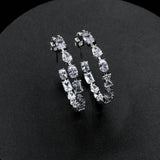 KVK Ring Zircon 925 Silver Earrings