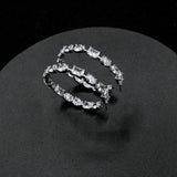 KVK Ring Zircon 925 Silver Earrings