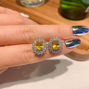Y101 Diamond Wind Women's Pendant Earring Necklace Set