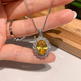 Y101 Diamond Wind Women's Pendant Earring Necklace Set