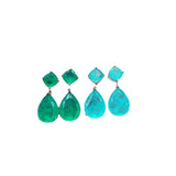 Emerald Women's Palaiba Earrings - Elegant Net Red Jewelry