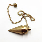 Brass Pendent Metal Dowsing Pendulum for Reiki Healing Divination