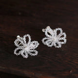 Bride Crystal Multi-Layer Crown Hairband Earring Sets Wedding Jewelry