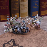 Bride Headdress Flower Wreath Garland Rattan Hair Jewelry Soft Tiara