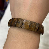 Bronzite Stone Beads Bracelet Natural Gem Stone Jewelry Bangle