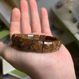 Bronzite Stone Beads Bracelet Gem Stone Jewelry Bangle