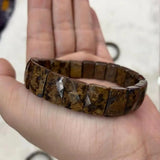Bronzite Stone Beads Bracelet Natural Gem Stone Jewelry Bangle