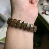 Bronzite Stone Beads Bracelet - Natural Gemstone Bangle
