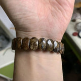 Bronzite Stone Beads Bracelet Natural Stone Jewelry Bangle