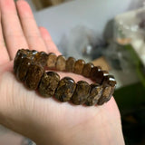 Bronzite Stone Beads Bracelet Natural Stone Jewelry Bangle