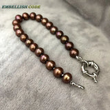 Brown Coffee Pearl Bracelet for Women