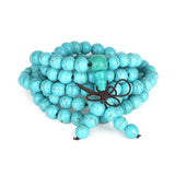 Buddha 108 Pcs Natural Mint Howlite Beads Prayer Bracelet Necklace