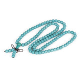 Buddha 108 Pcs Natural Mint Howlite Beads Prayer Bracelet Necklace