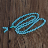 Buddha 108 Pcs Natural Mint Howlite Beads Prayer Bracelet Necklace